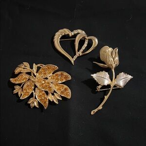 Vintage Gold Brooches